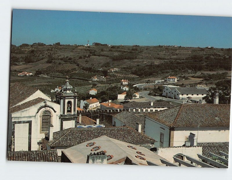 Postcard Partial view, Óbidos, Portugal