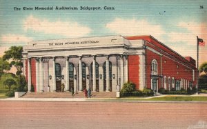 Vintage Postcard 1959 The Klein Memorial Auditorium Bridgeport CT Connecticut