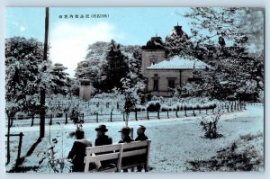 Japan Postcard View of Memory of Fireworks Pavilion c1910 Antique Unposted