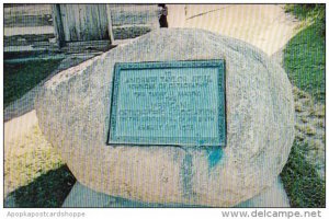 Missouri Kirksville Stone And Plaque Dedicated To Andrew Still Father Of Oste...