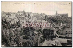 Old Postcard Fougeres City for the communante Rille