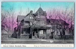Marshall Minnesota MN Postcard Sister's School Exterior Building c1911 Vintage