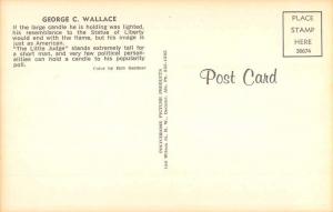 George C Wllace Judge Holding Candle Portrait Vintage Postcard K54324