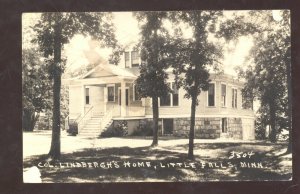 RPPC LITTLE FALLS MINNESOTA LINDBERGH RESIDENCE VINTAGE REAL PHOTO POSTCARD