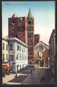 Saint Michele Cathedral Albenga Italy Postcard 4173