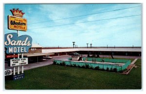 VEGA, Texas TX  ~ ROUTE 66 Roadside SANDS MOTEL 1966 Oldham County Postcard