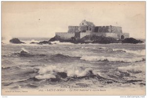 Le Fort National A Maree Haute, Saint-Malo (Ille Et Vilaine), France, 1900-1910s