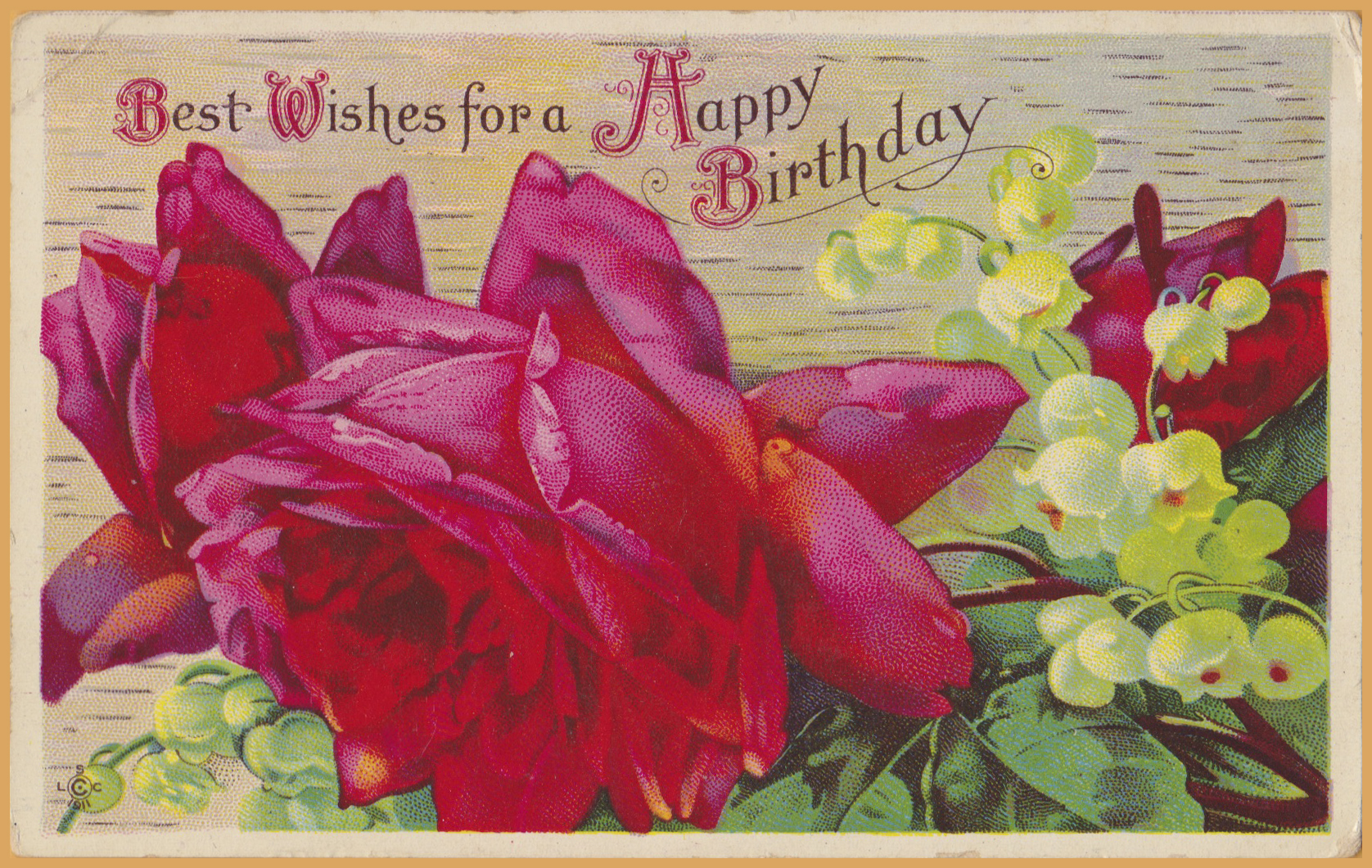 birthday wishes with victorian roses