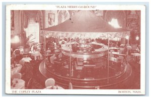 1942 Plaza Merry Go Round The Copley Plaza Postcard Boston MA