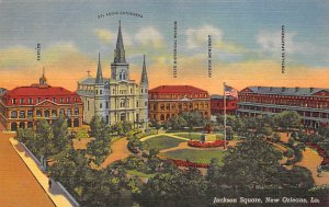 Jackson Square Saint Louis Cathedral - New Orleans, Louisiana LA