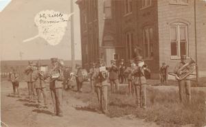 c1908 RPPC Postcard; Little German Marching Band, Steele ND Posted