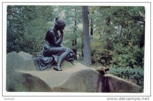 Milkmaid  Fountain-Sculptor P. Sokolov, Pushkin, Russia, 1940-60s