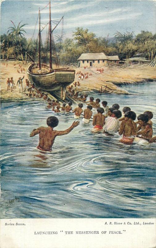 Lot 5 postcards GHANA Gold Coast native village ethnic life