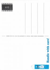 Impulse body spray advertising postcard