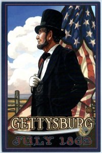 Postcard - Abraham Lincoln, A Gettysburg July 1863 - Gettysburg, Pennsylvania