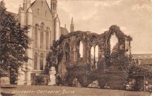 BR59084 ruins   worcester cathedral  uk