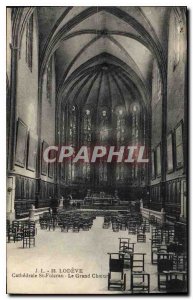 Old Postcard LODEVE Cathedrale St Fulcran Grand Choir