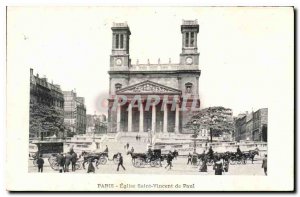 Postcard Old Paris Church of Saint Vincent de Paul