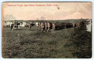 1910's REGIMENTAL PARADE STATE MILITARY RENDEZVOUS*NIANTIC CONNECTICUT*CT