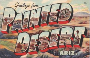 Greetings from the Painted Desert Arizona - Large Letter