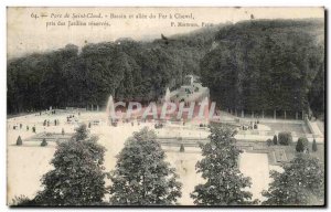 Old Postcard Saint Cloud BASIN Park and Allee Du Fer A horse Taken Garden Res...
