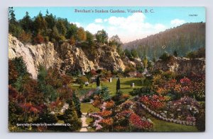 Butchart Gardens Victoria BC British Columbia Canada UNP Unused DB Postcard L14
