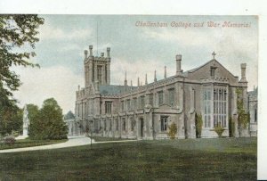 Gloucestershire Postcard - Cheltenham College and War Memorial - Ref 12227A