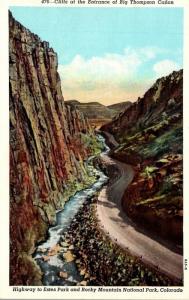 Colorado Rocky Mountains Cliffs At The Entrance Of Big Thompson Canon