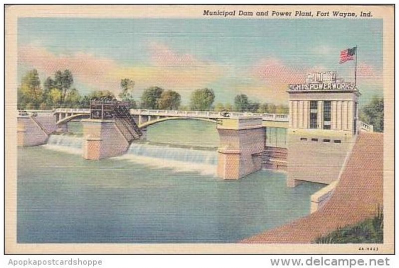 Indiana Fort Wayne Municipal Dam And Power Plant