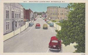 North Carolina Waynesville Main Street Looking West