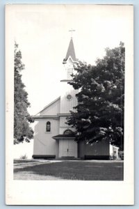 Loogootee Indiana IN Postcard RPPC Photo Whitefield Catholic Church c1940's