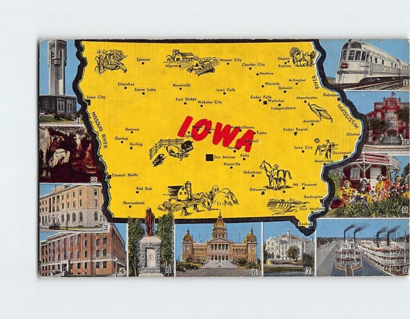 Postcard Iowa