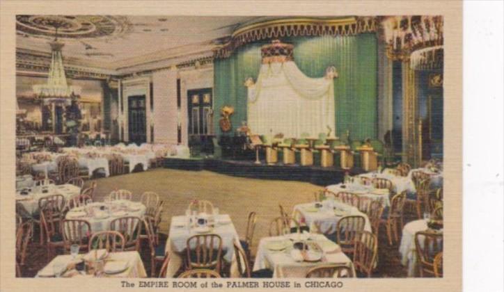 Illinois Chicago Empire Room Of The Palmer House Curteich