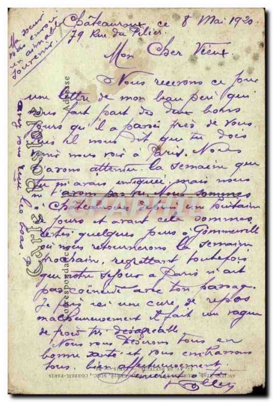 Chateauroux Old Postcard Raoul castle