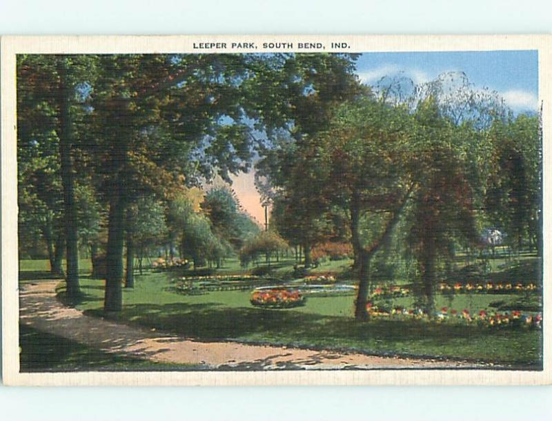 Unused Linen LEEPER PARK South Bend Indiana IN v3451
