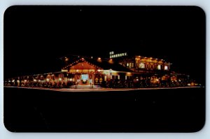 c1960 Wildwood New Jersey NJ Postcard Host Coast Ed Zaberer's Anglesea Inn Night