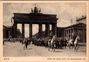 Mint Berlin Germany Royalty WW1 PPC Postcard Guards at Brandenburg Door