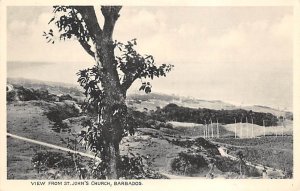 View From St. John's Church Barbados West Indies Unused 