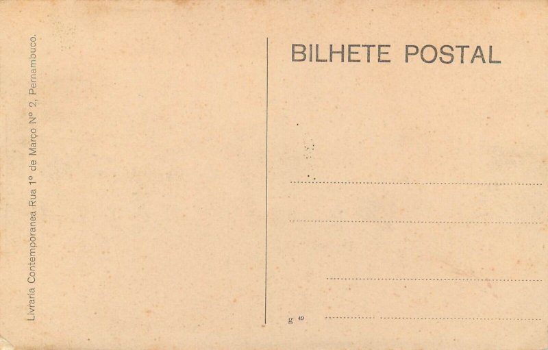 Brazil Pernambuco Ponte Buarque Macedo bridge vintage postcard