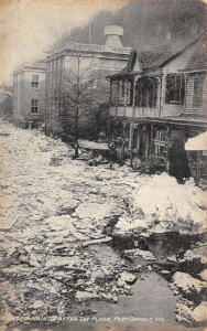 Port Deposit Maryland Main Street After Flood  Disaster Postcard AA66288