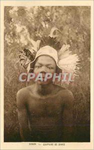  Vintage Postcard Gabon Hairstyle of Dance