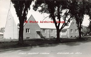 329915-Iowa, Spencer, RPPC, First Baptist Church, Photo No 187-C