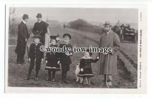 r1908 - Prince of Wales with his children - postcard