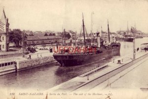 1919 SAINT-NAZAIRE. - SORTIE DU PORT - FRANCE.