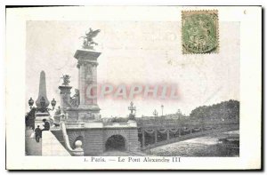 Old Postcard Paris Pont Alexandre III