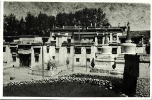 india, LAMAYOURO, Leh Himalaya, Tibetan Yuru Monastery Stupas (1940s) Real Photo