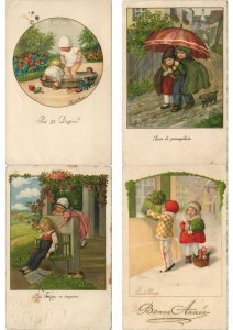 PAULI EBNER CHILDREN ARTIST SIGNED 100 VINTAGE POSTCARDS (L3450)