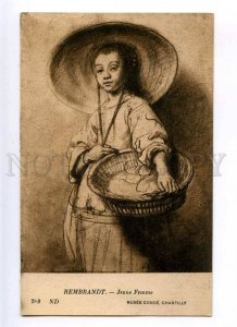 244507 Young woman by REMBRANDT Vintage PC