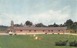 KNOXVILLE, TN Tennessee  WAY OMA MOTEL Swing Set  ROADSIDE  c1950's Postcard