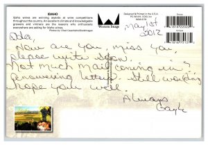 IDAHO Wine Country Postcard Continental View